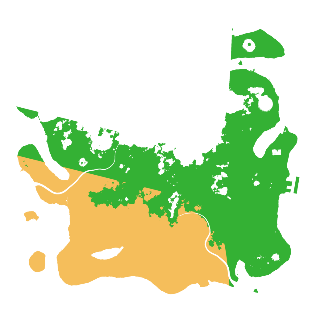 Biome Rust Map: Procedural Map, Size: 3800, Seed: 874262172