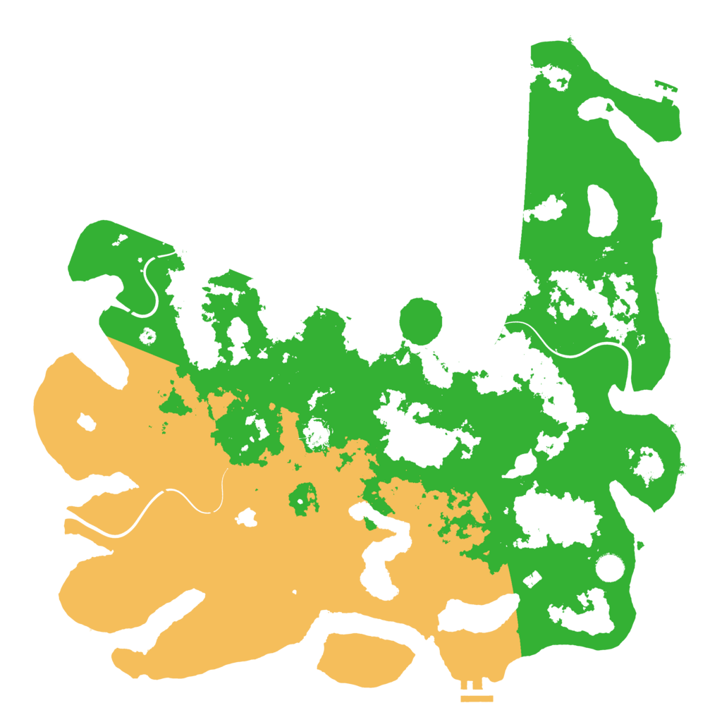 Biome Rust Map: Procedural Map, Size: 4500, Seed: 5824252