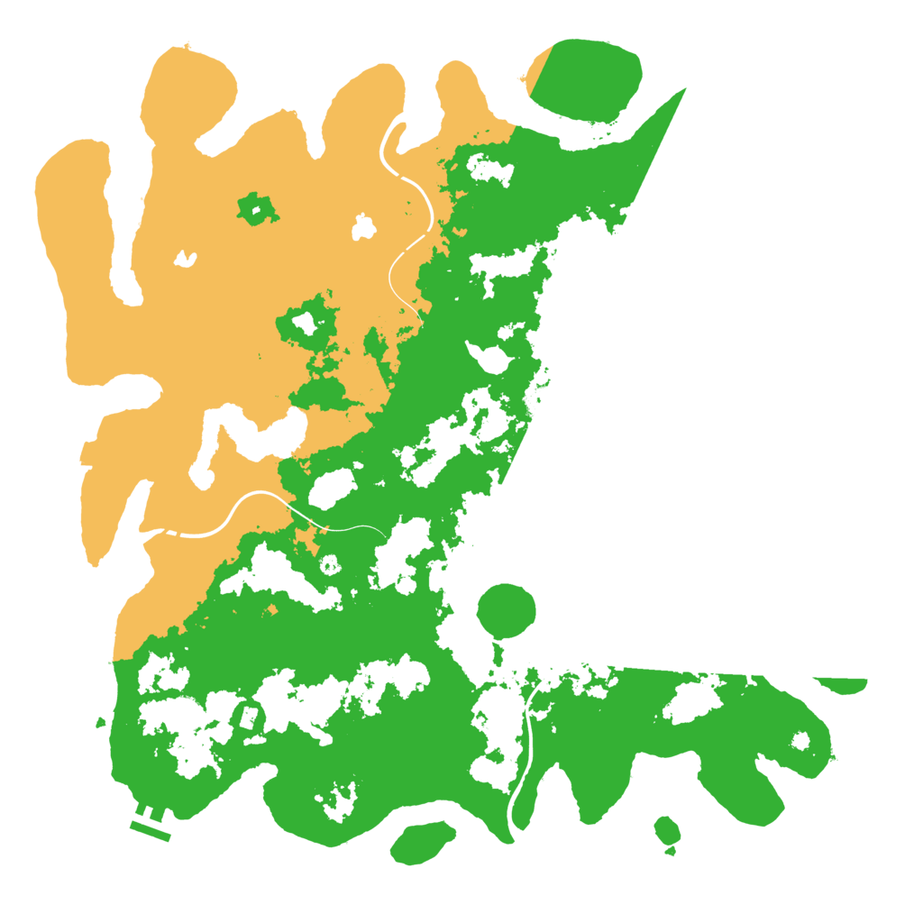 Biome Rust Map: Procedural Map, Size: 4500, Seed: 1214497127