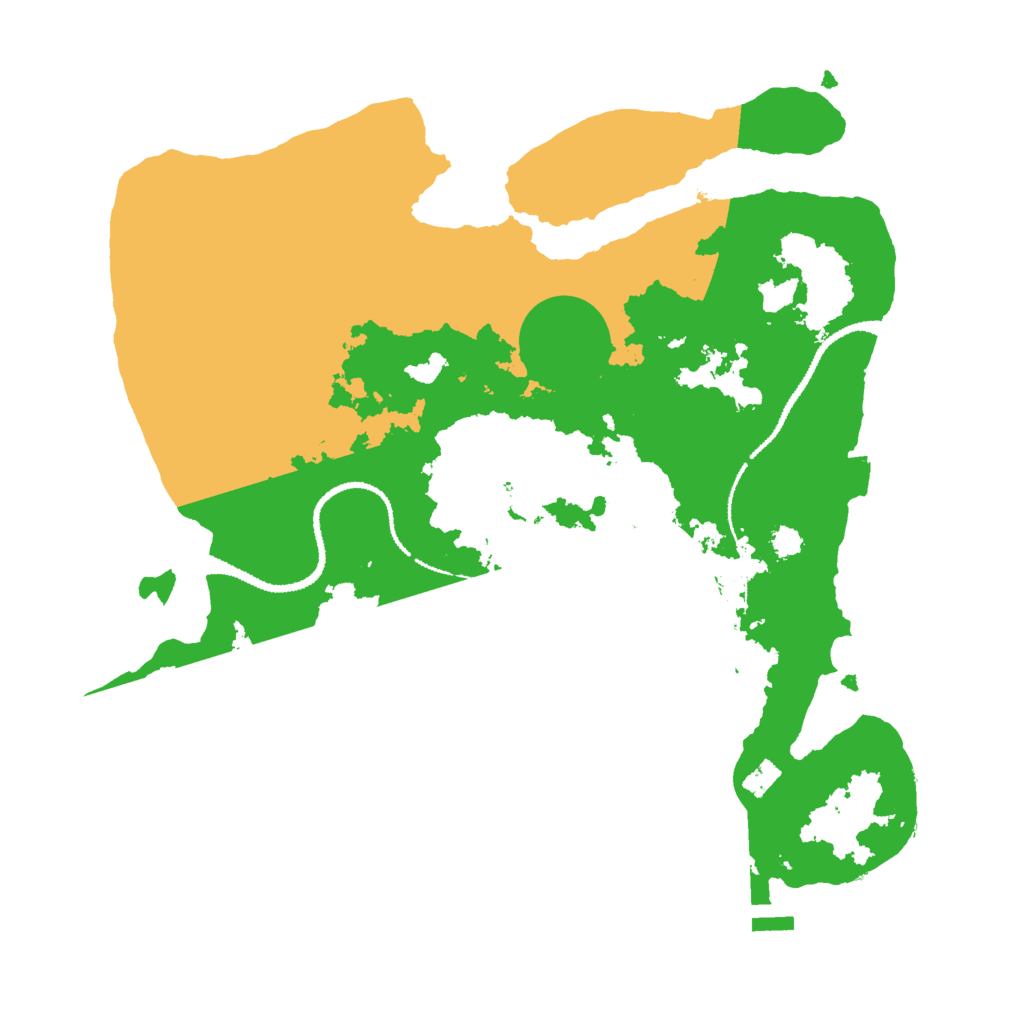 Biome Rust Map: Procedural Map, Size: 3000, Seed: 391217995