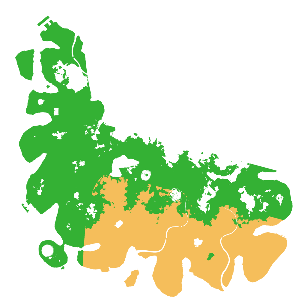 Biome Rust Map: Procedural Map, Size: 4500, Seed: 2126906225