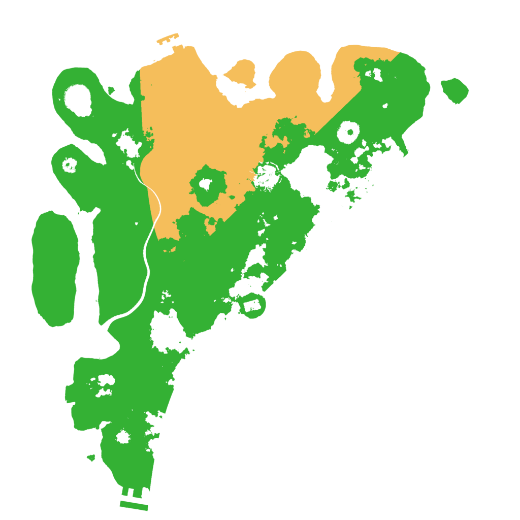 Biome Rust Map: Procedural Map, Size: 3500, Seed: 1791071888