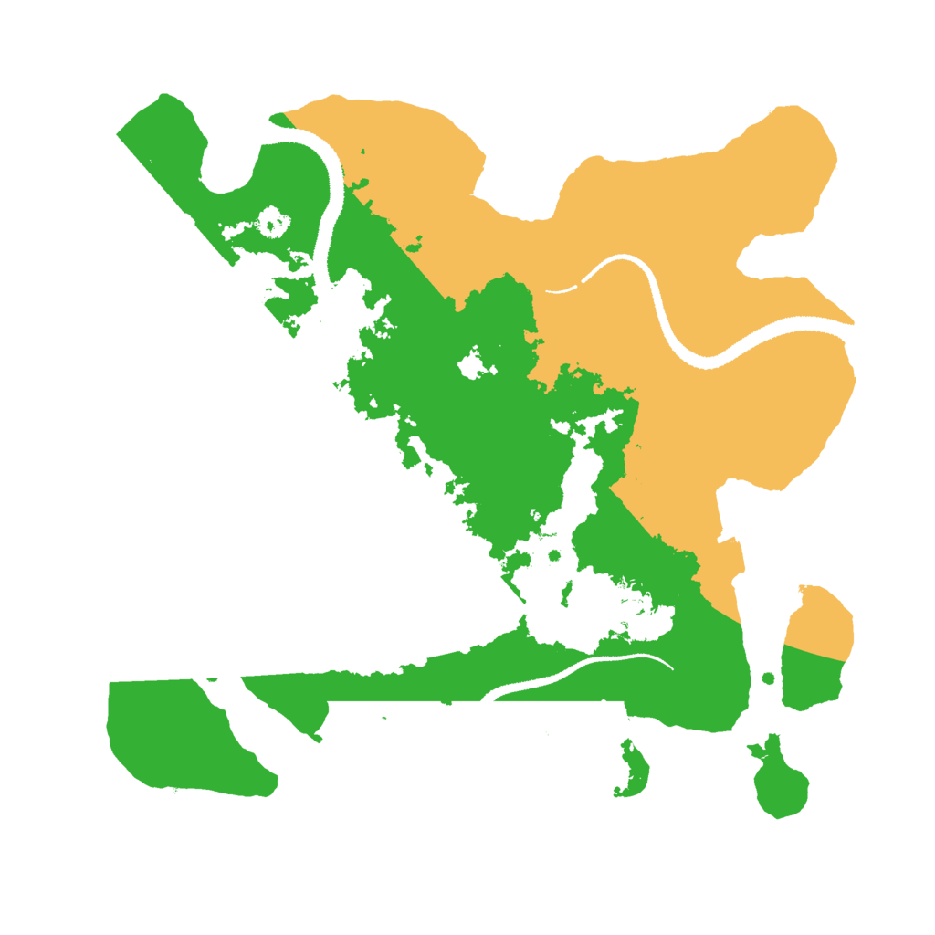Biome Rust Map: Procedural Map, Size: 3000, Seed: 9703652