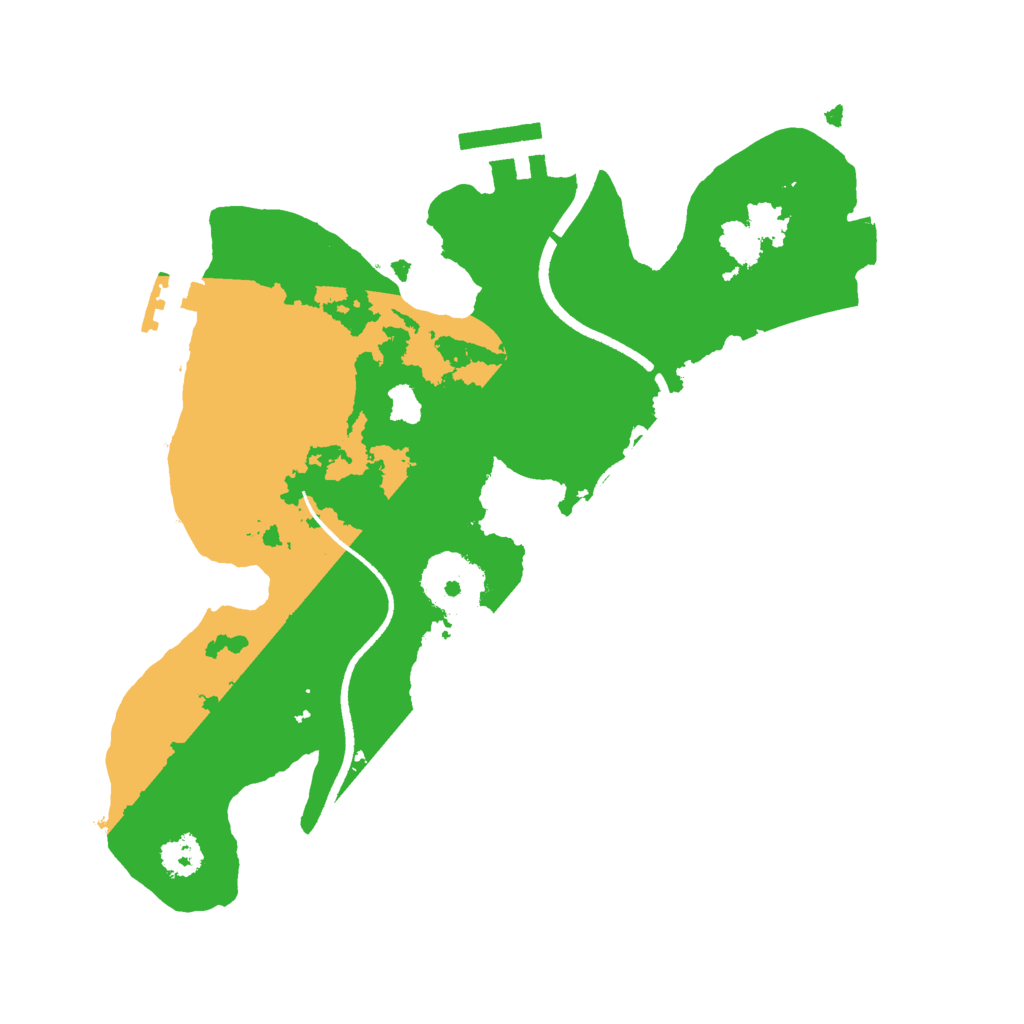 Biome Rust Map: Procedural Map, Size: 2500, Seed: 1693353236