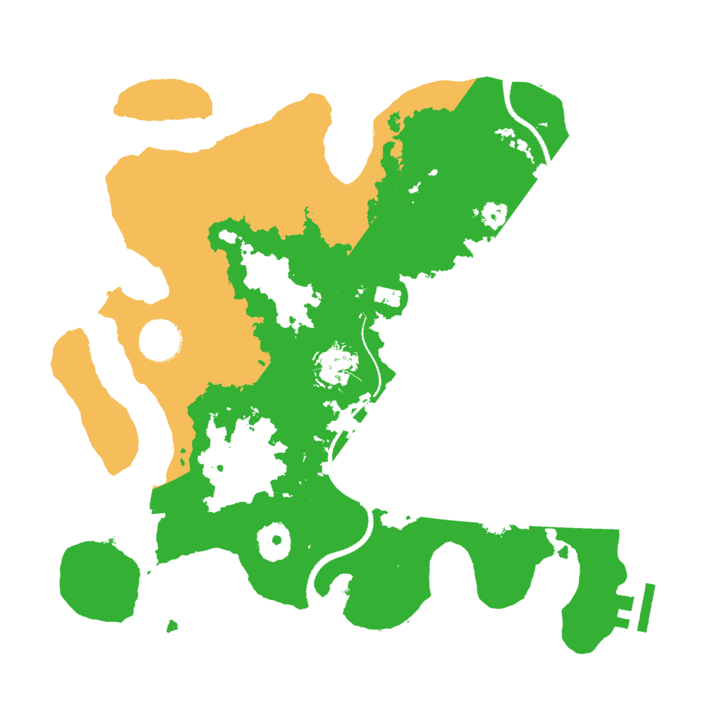 Biome Rust Map: Procedural Map, Size: 3000, Seed: 323723499