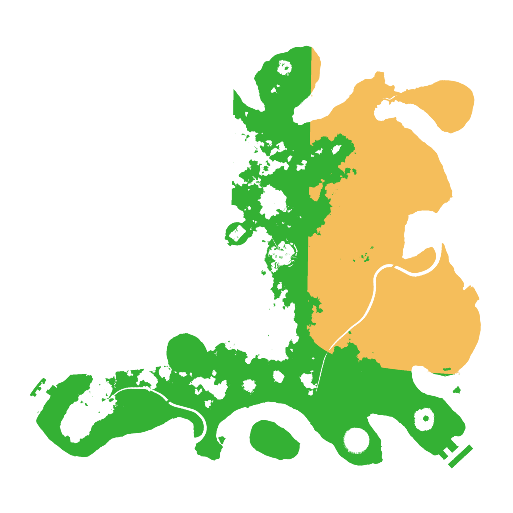 Biome Rust Map: Procedural Map, Size: 3540, Seed: 480894929