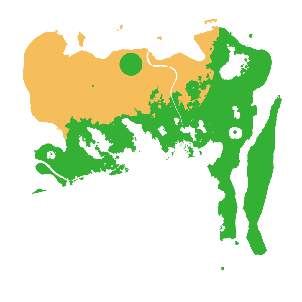 Biome Rust Map: Procedural Map, Size: 3500, Seed: 1878295798