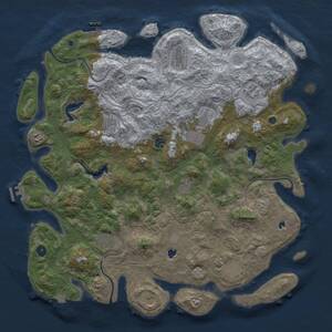 Thumbnail Rust Map: Procedural Map, Size: 4800, Seed: 937273897, 17 Monuments
