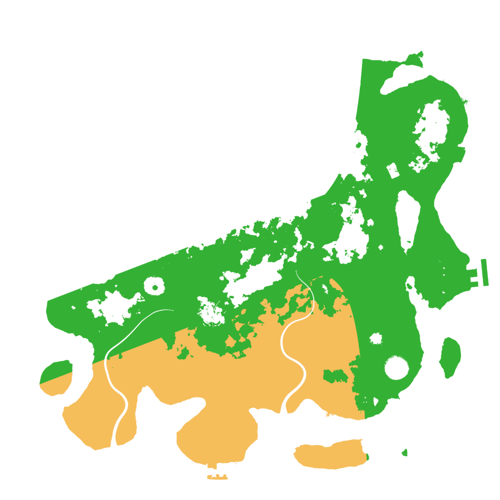 Biome Rust Map: Procedural Map, Size: 3750, Seed: 1158726083