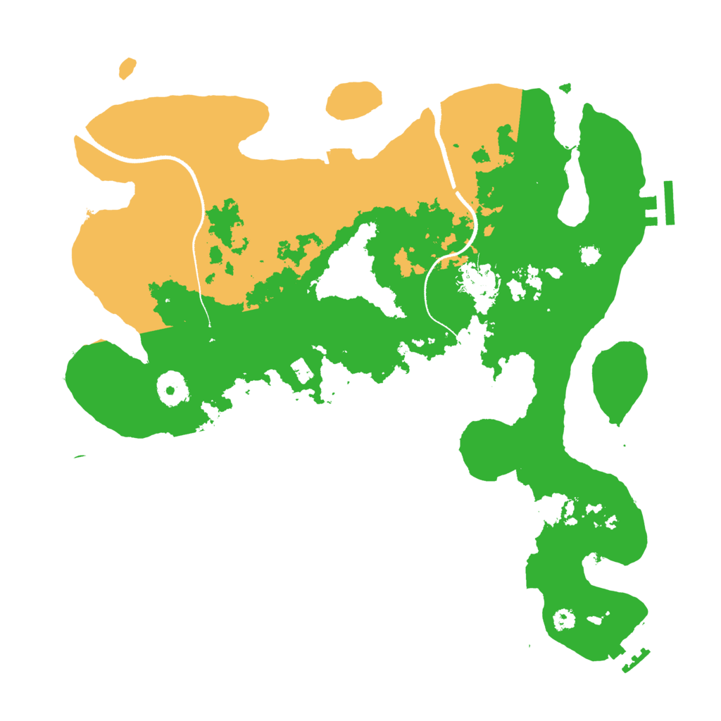 Biome Rust Map: Procedural Map, Size: 3300, Seed: 1868720313