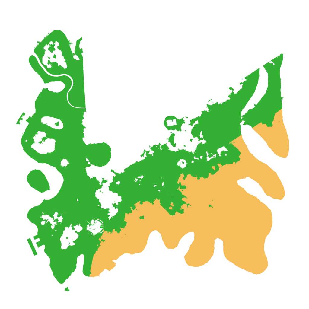 Biome Rust Map: Procedural Map, Size: 3500, Seed: 199225661