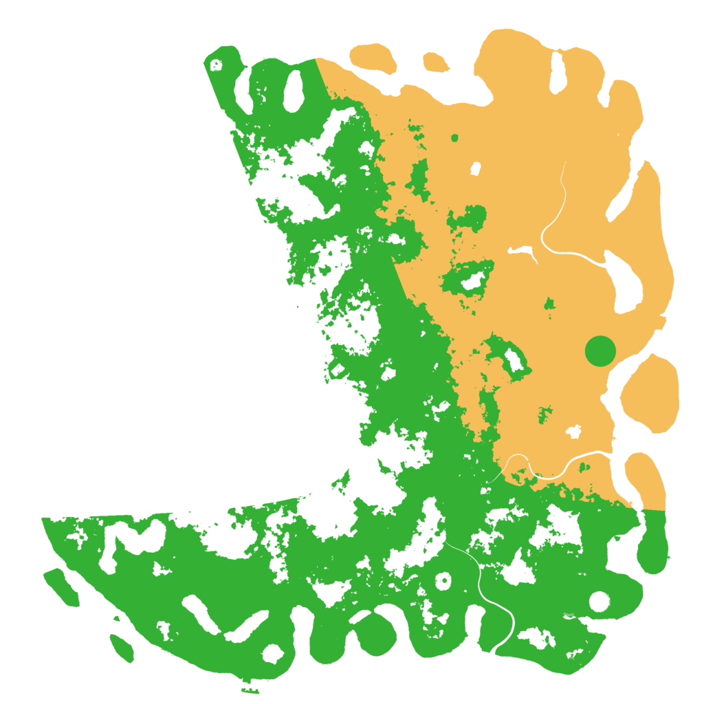 Biome Rust Map: Procedural Map, Size: 6000, Seed: 64274681