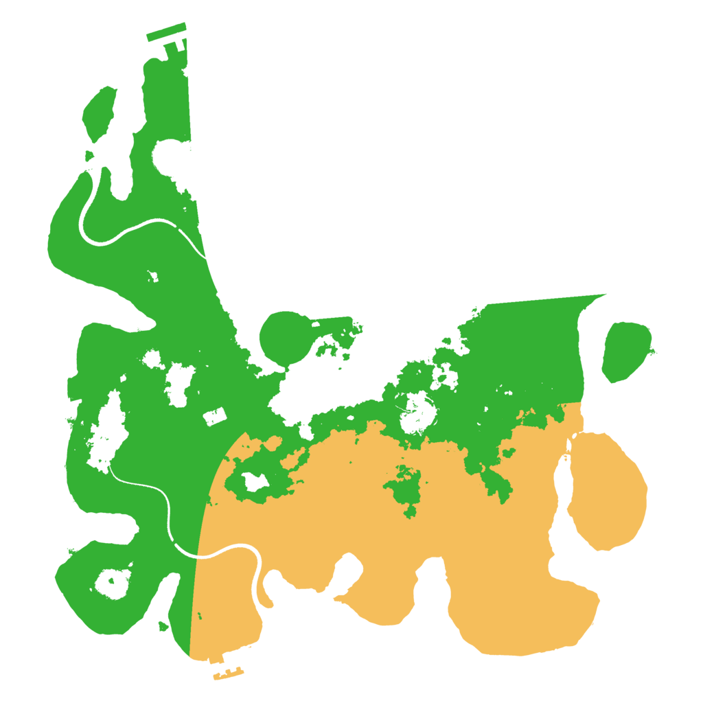 Biome Rust Map: Procedural Map, Size: 3500, Seed: 6763