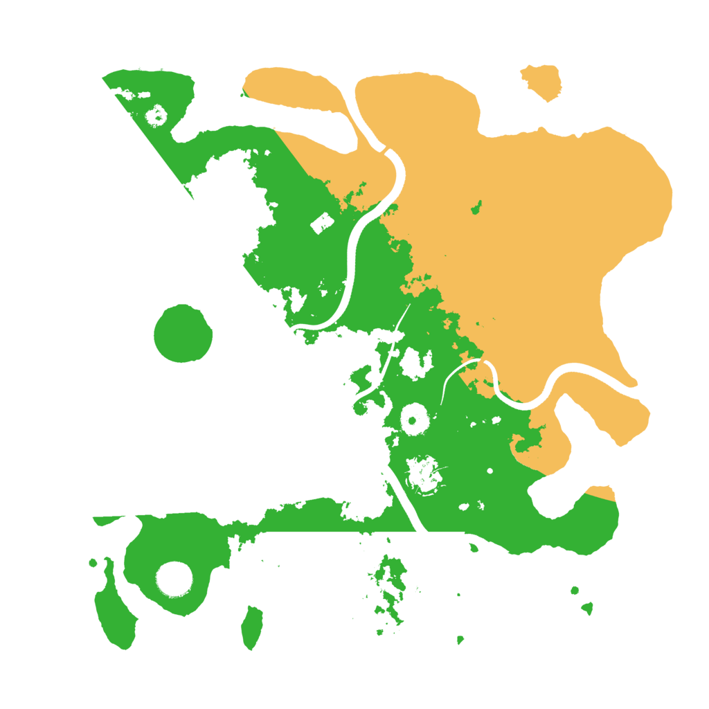 Biome Rust Map: Procedural Map, Size: 3500, Seed: 456745