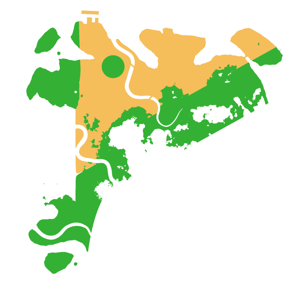 Biome Rust Map: Procedural Map, Size: 3500, Seed: 2342233
