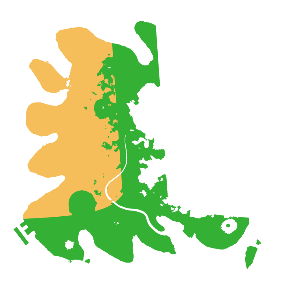 Biome Rust Map: Procedural Map, Size: 3000, Seed: 58466523