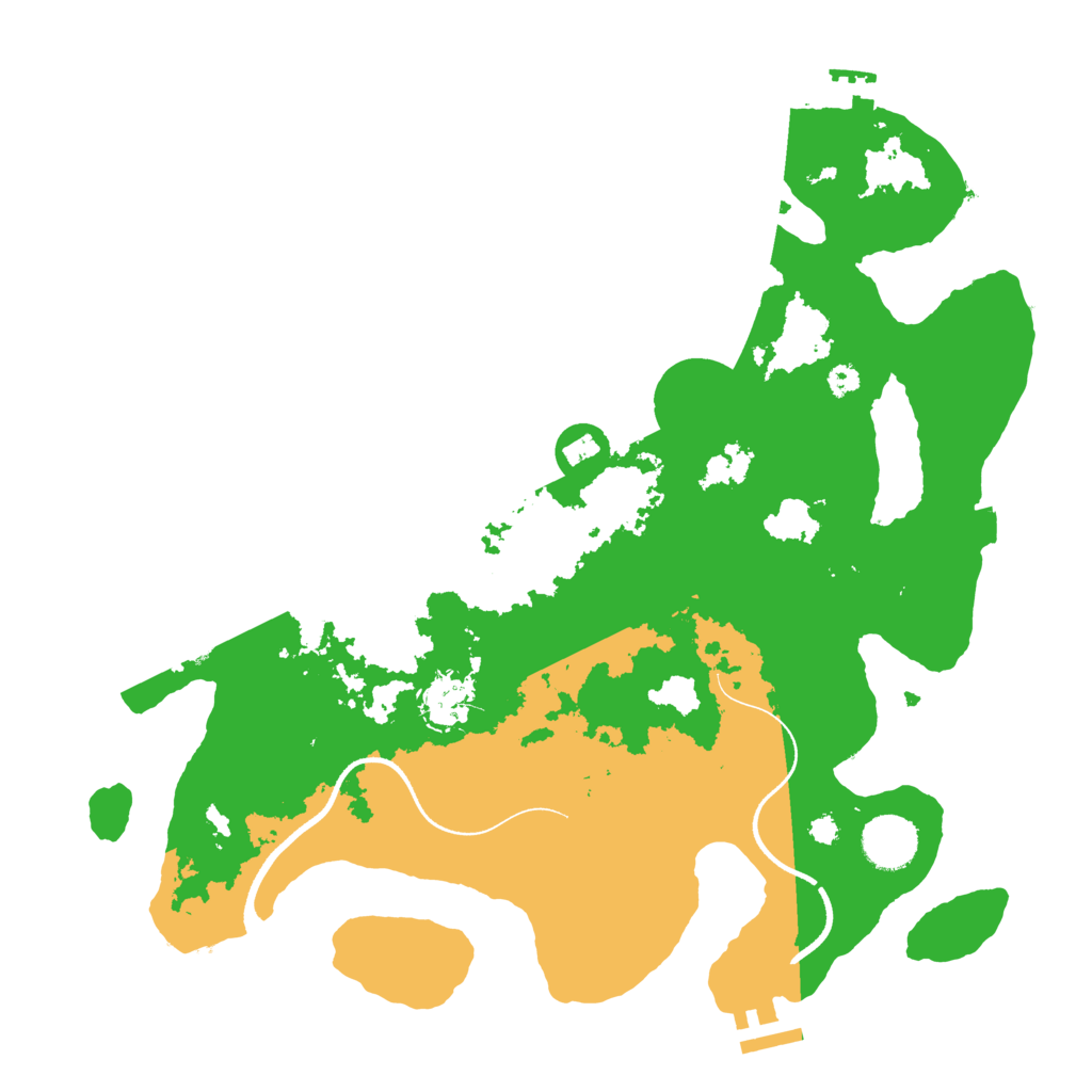 Biome Rust Map: Procedural Map, Size: 3500, Seed: 1797430393