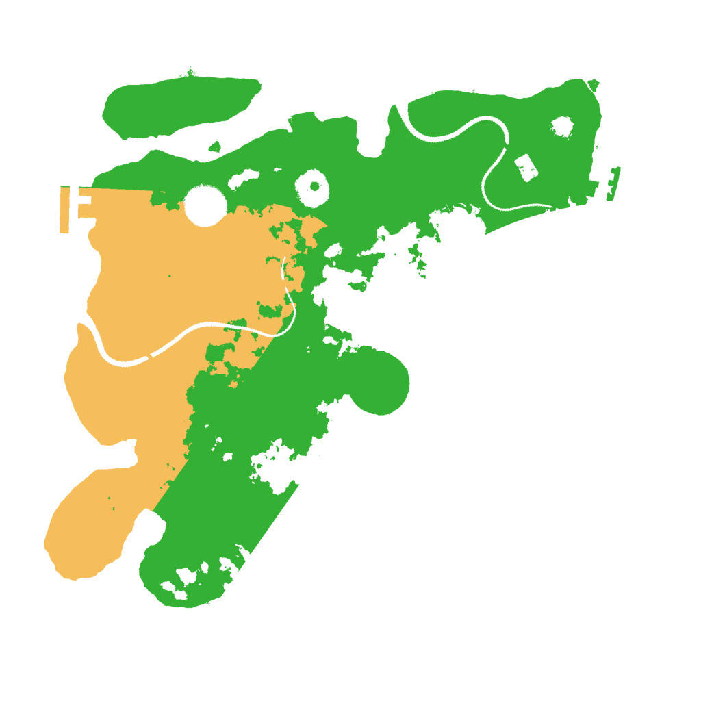 Biome Rust Map: Procedural Map, Size: 3000, Seed: 52059