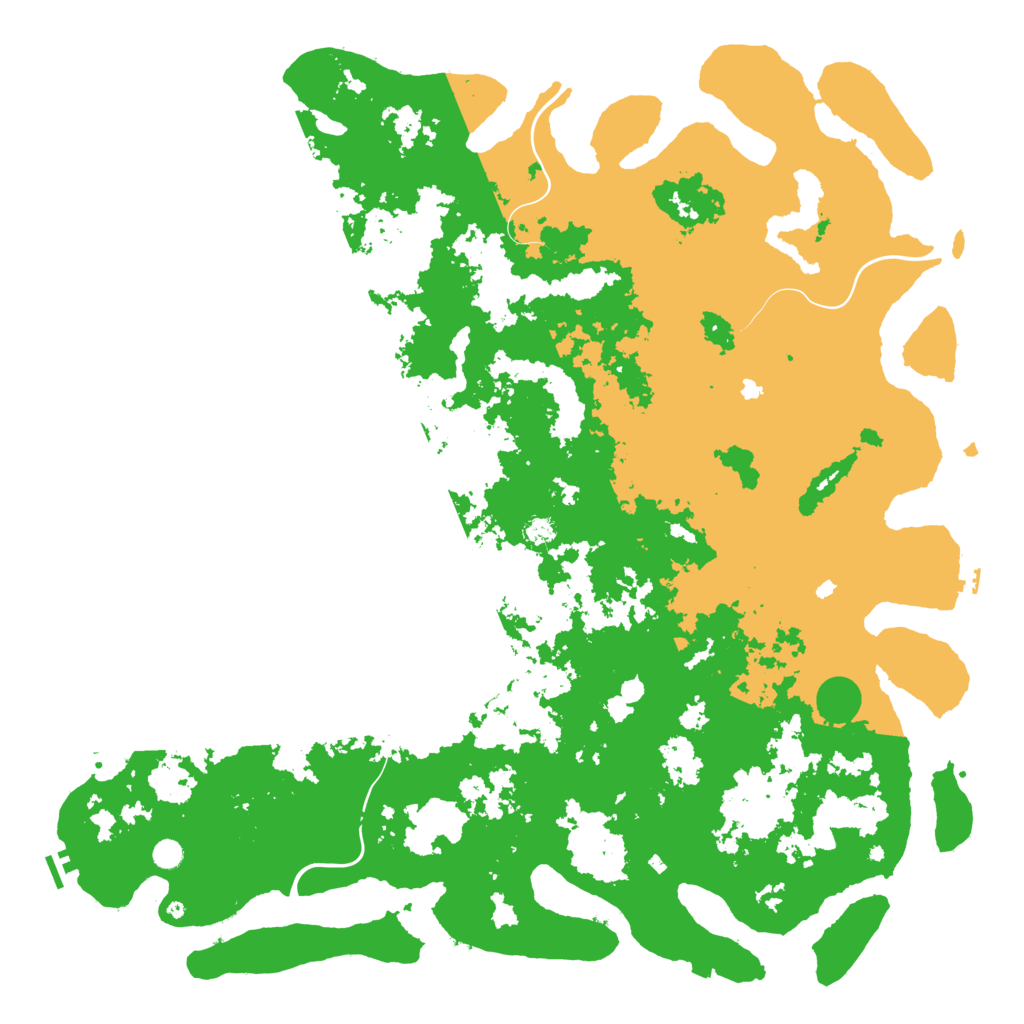 Biome Rust Map: Procedural Map, Size: 6000, Seed: 2897