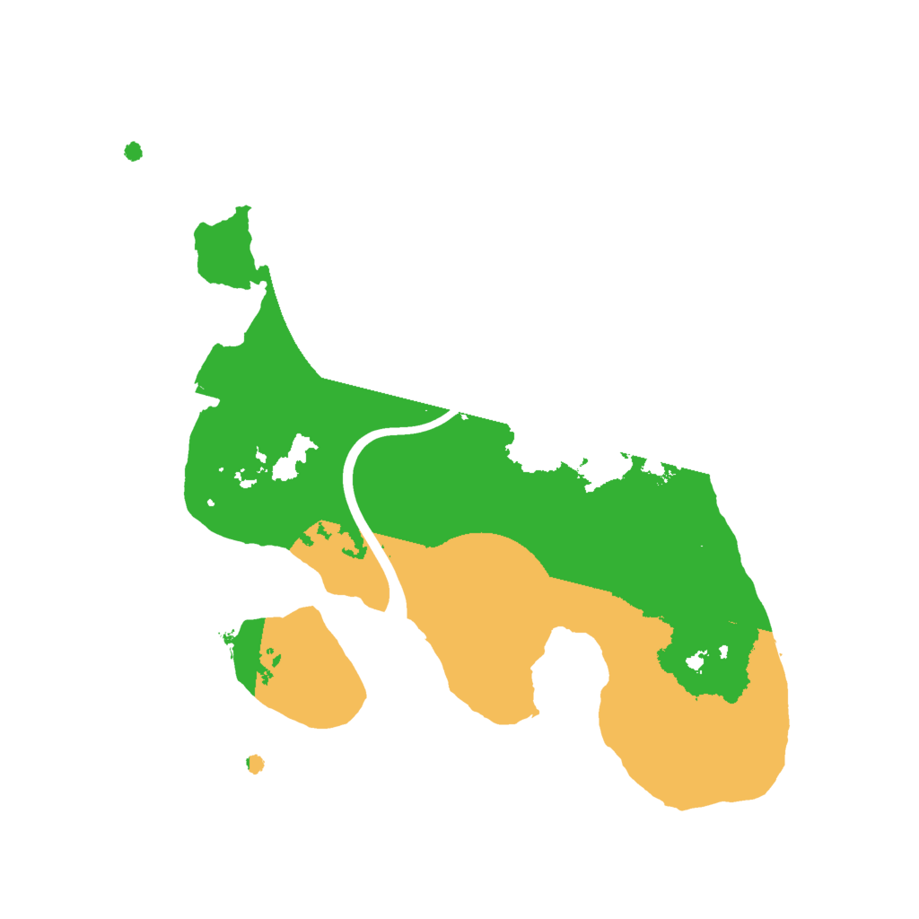 Biome Rust Map: Procedural Map, Size: 2000, Seed: 872833474