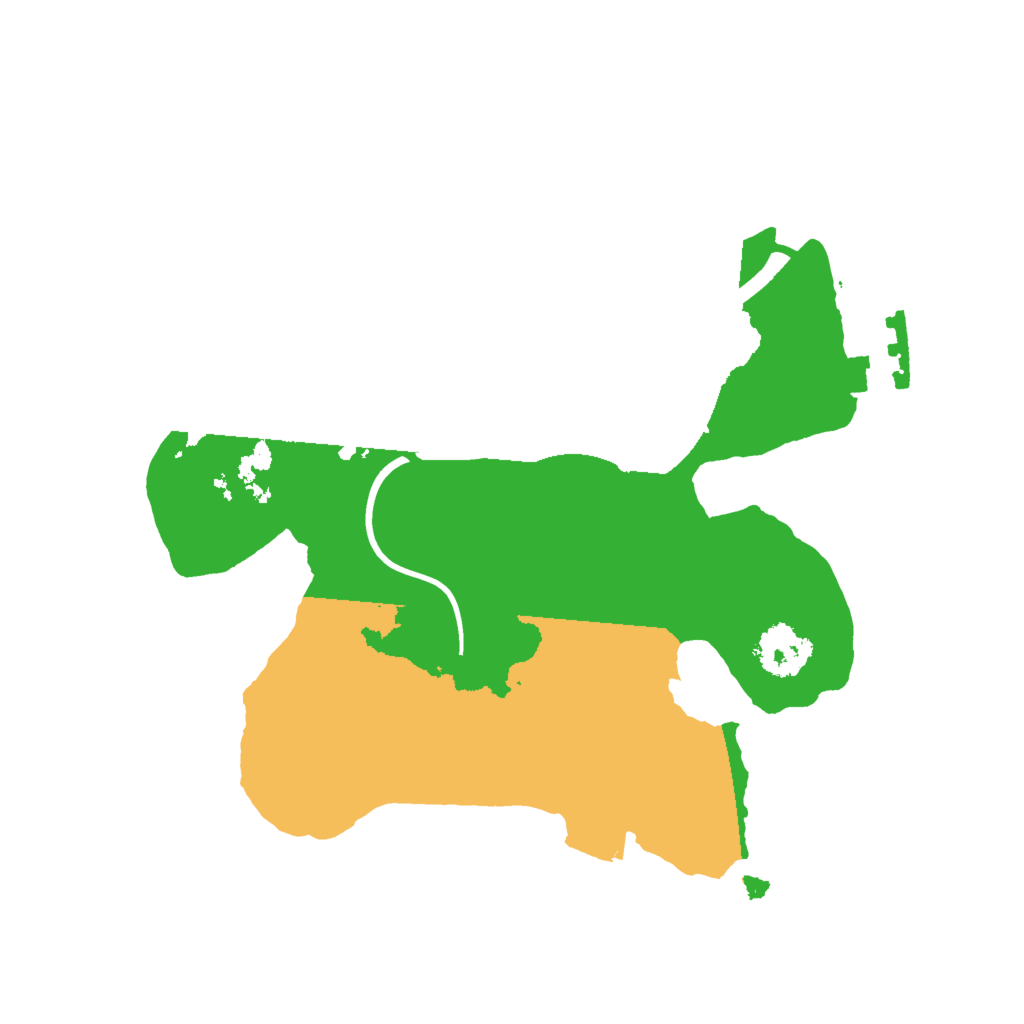 Biome Rust Map: Procedural Map, Size: 2000, Seed: 1336854152