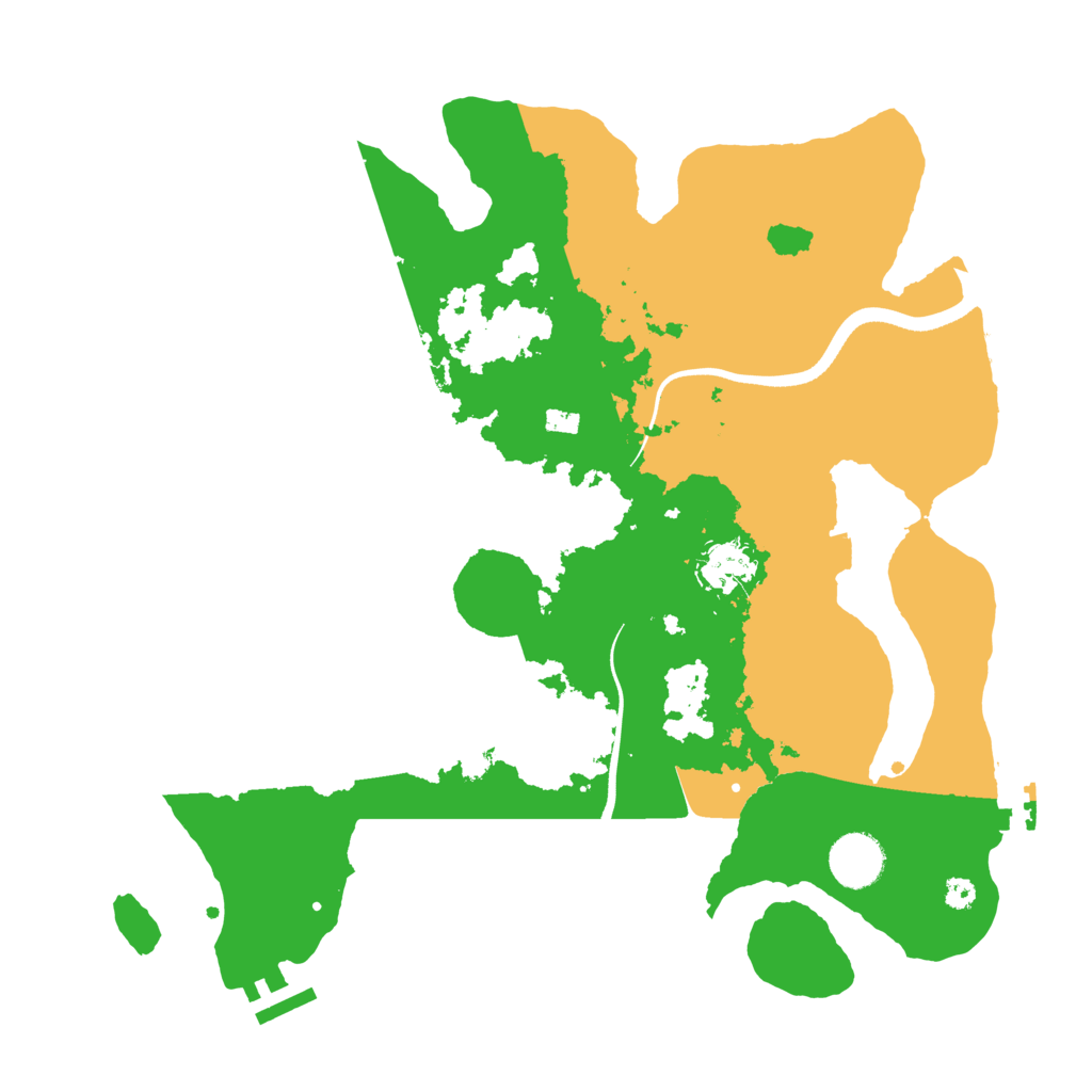 Biome Rust Map: Procedural Map, Size: 3500, Seed: 1705837881