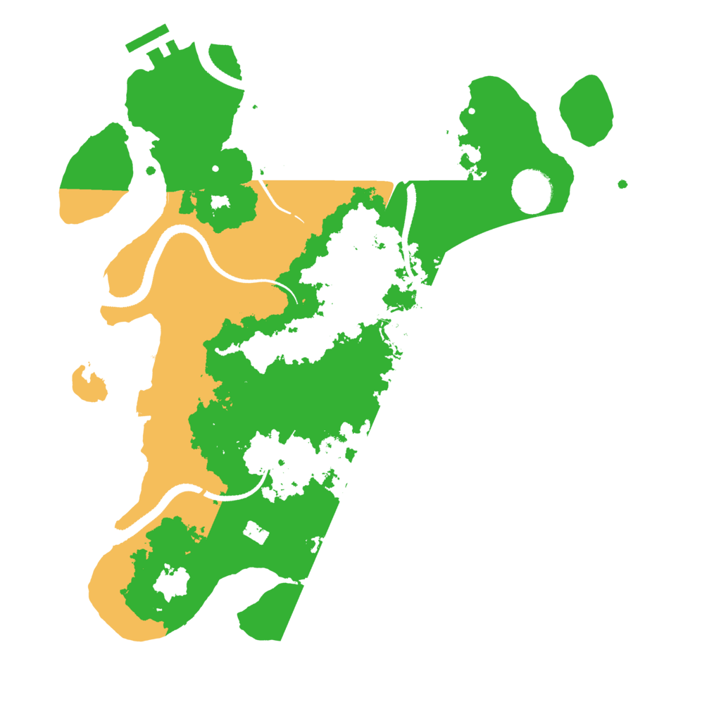 Biome Rust Map: Procedural Map, Size: 3200, Seed: 23