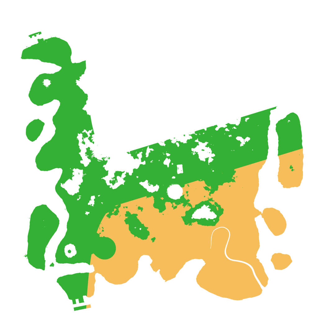 Biome Rust Map: Procedural Map, Size: 3750, Seed: 666666