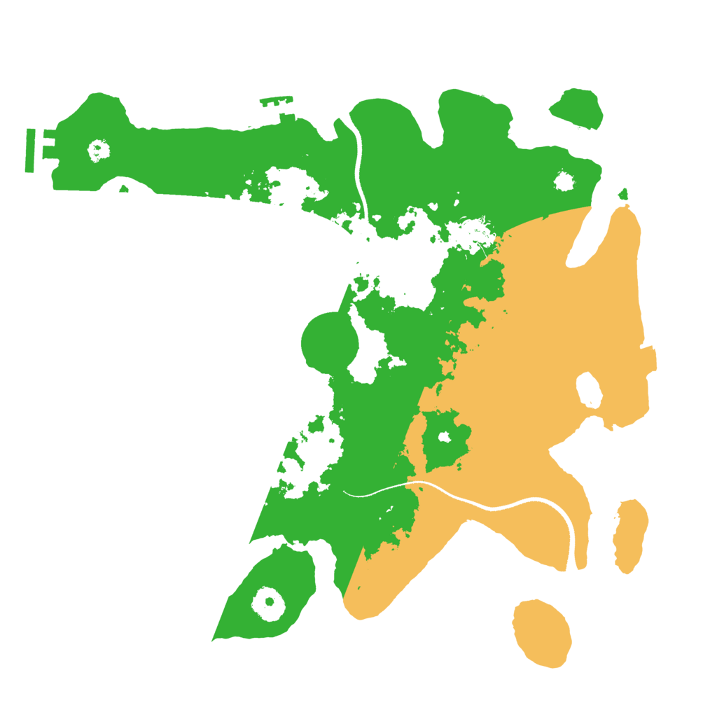 Biome Rust Map: Procedural Map, Size: 3300, Seed: 962858235