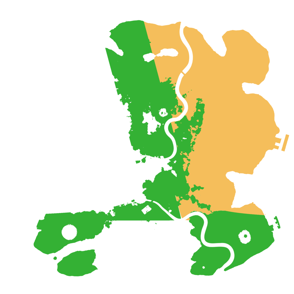 Biome Rust Map: Procedural Map, Size: 3500, Seed: 2012336179