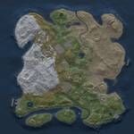 Thumbnail Rust Map: Procedural Map, Size: 3500, Seed: 2012336179, 15 Monuments