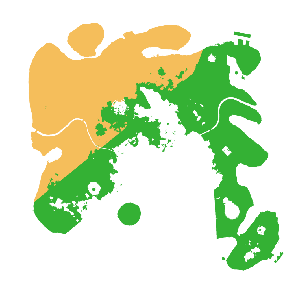 Biome Rust Map: Procedural Map, Size: 3500, Seed: 171907387