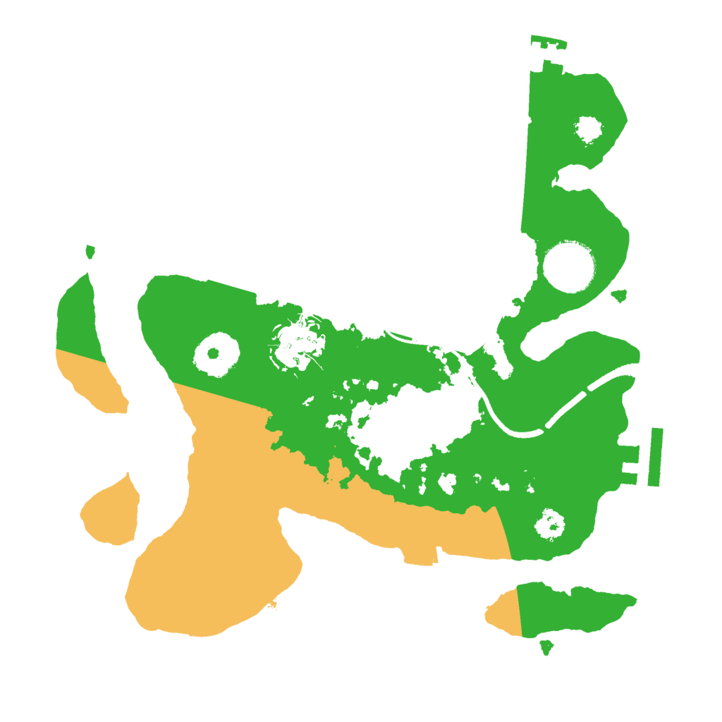 Biome Rust Map: Procedural Map, Size: 2500, Seed: 1548885489