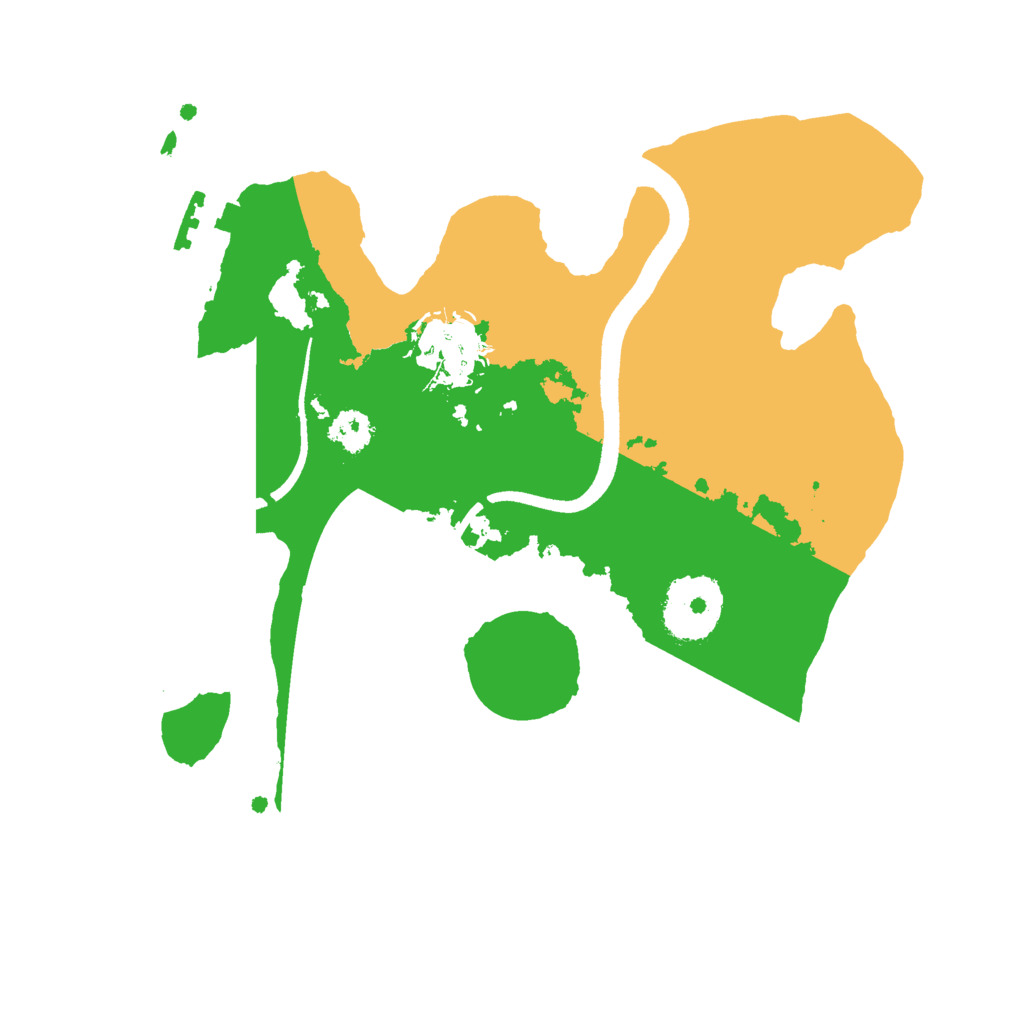 Biome Rust Map: Procedural Map, Size: 2500, Seed: 162606