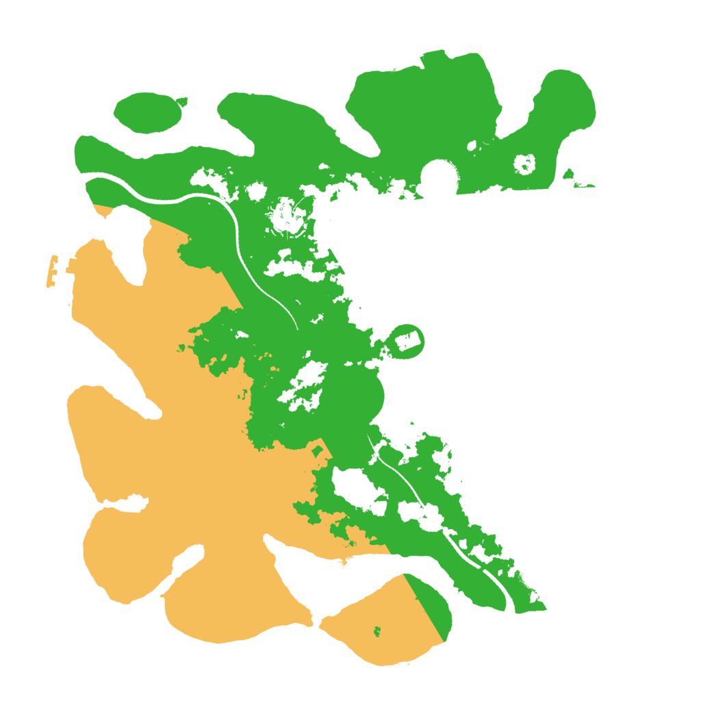 Biome Rust Map: Procedural Map, Size: 3250, Seed: 155631422