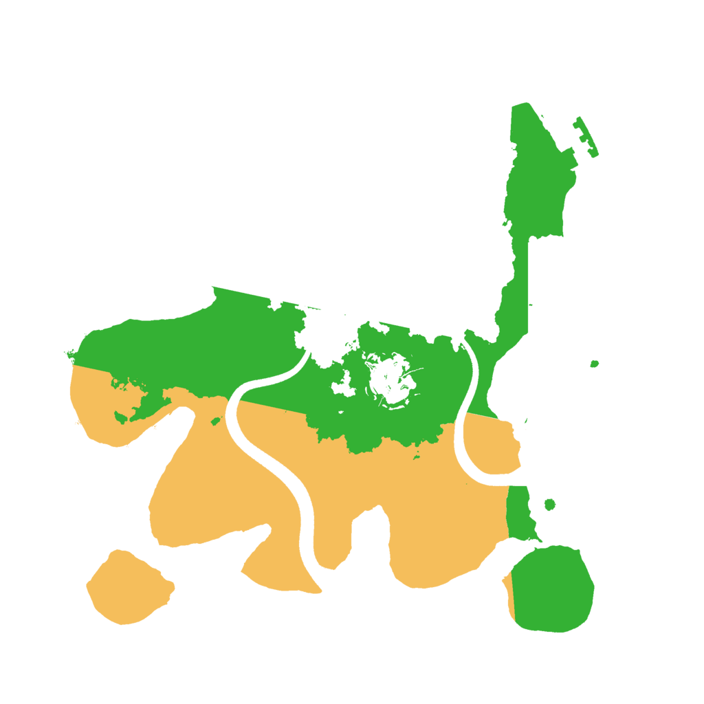 Biome Rust Map: Procedural Map, Size: 2500, Seed: 1254536712