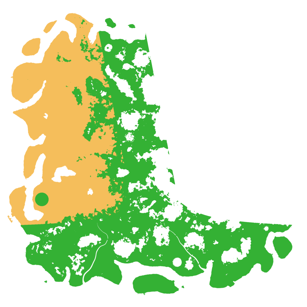 Biome Rust Map: Procedural Map, Size: 6000, Seed: 1877