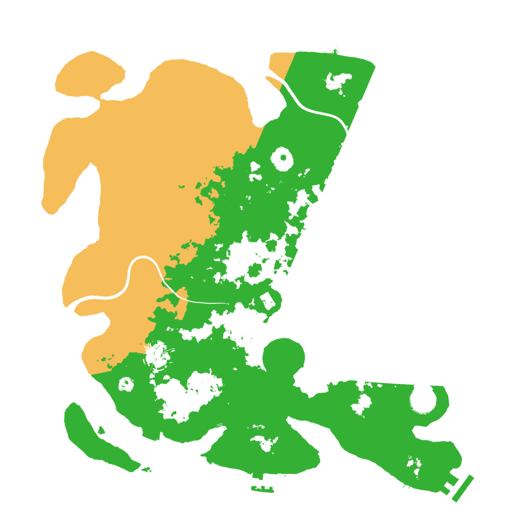 Biome Rust Map: Procedural Map, Size: 3500, Seed: 20250131