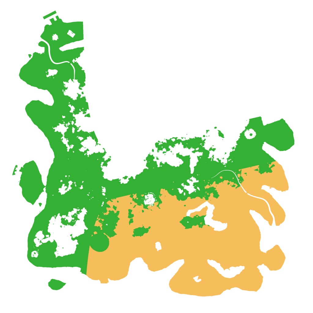 Biome Rust Map: Procedural Map, Size: 4500, Seed: 248842002
