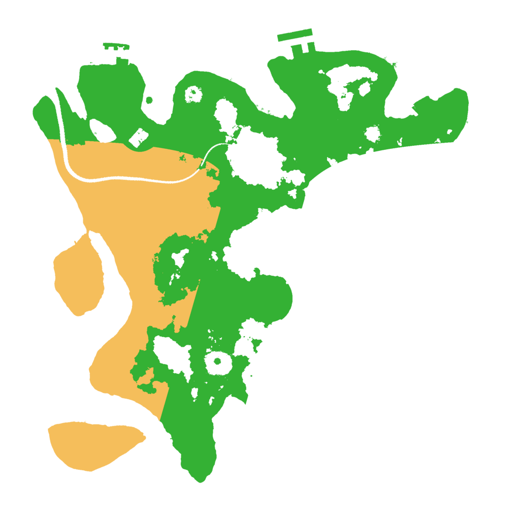 Biome Rust Map: Procedural Map, Size: 3000, Seed: 15861