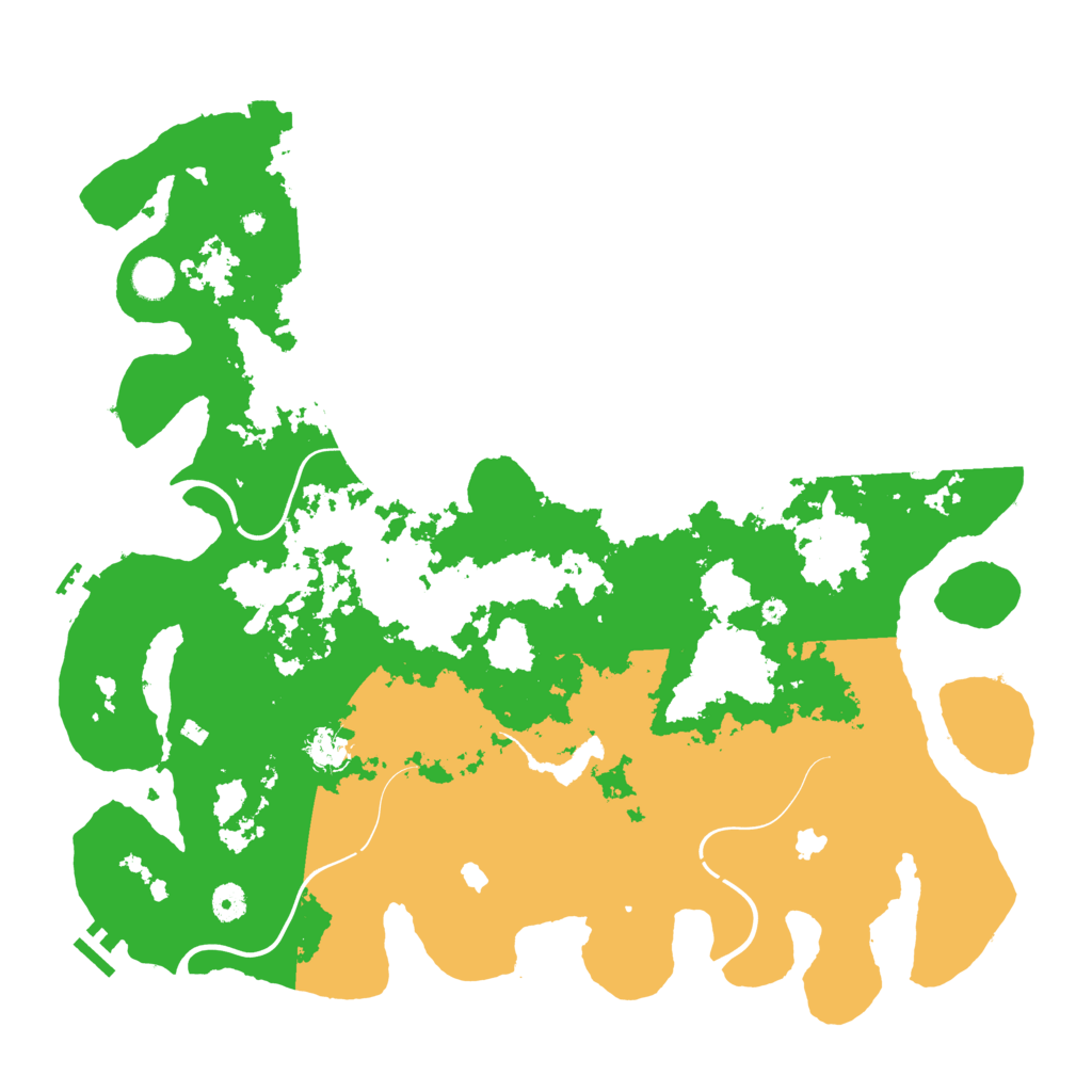 Biome Rust Map: Procedural Map, Size: 4500, Seed: 118379492