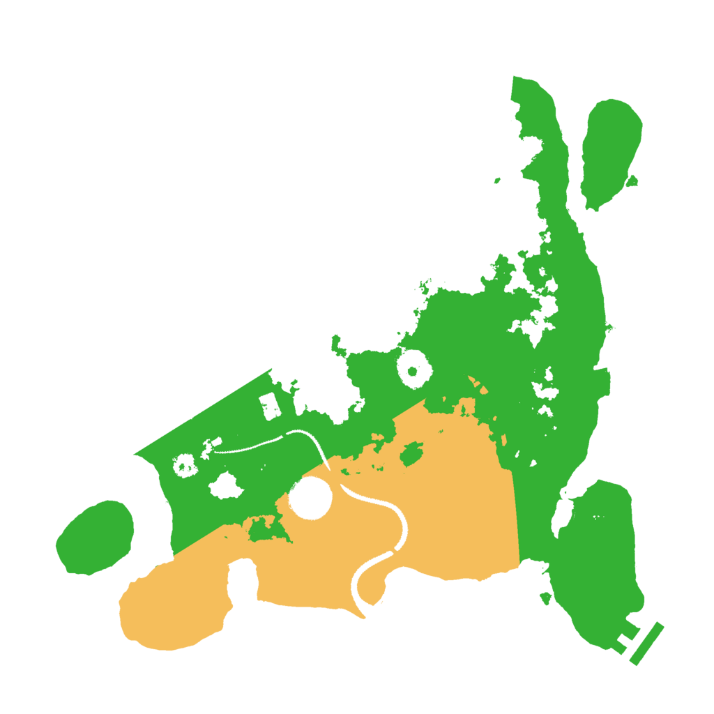 Biome Rust Map: Procedural Map, Size: 3000, Seed: 9095