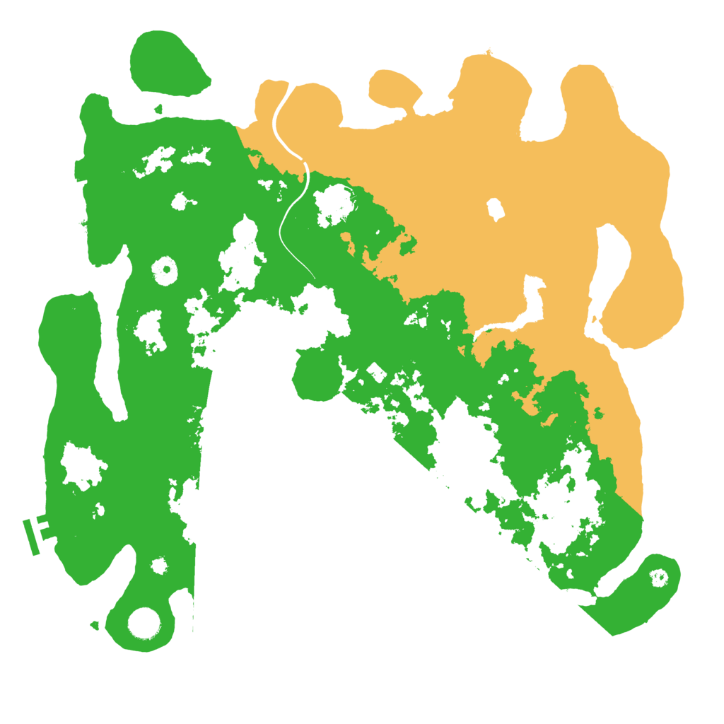 Biome Rust Map: Procedural Map, Size: 4000, Seed: 66343