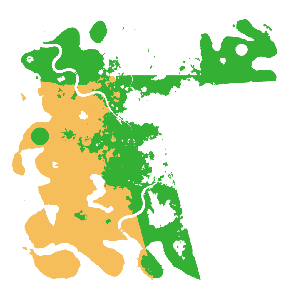 Biome Rust Map: Procedural Map, Size: 4500, Seed: 88888887
