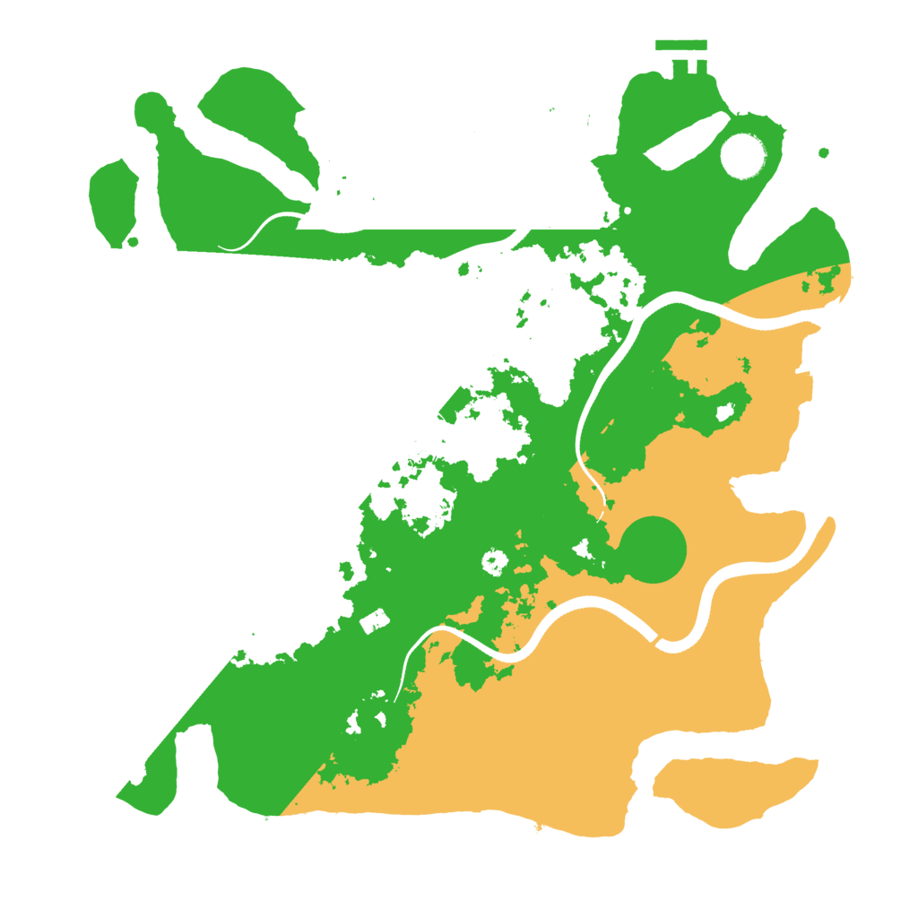 Biome Rust Map: Procedural Map, Size: 3600, Seed: 219
