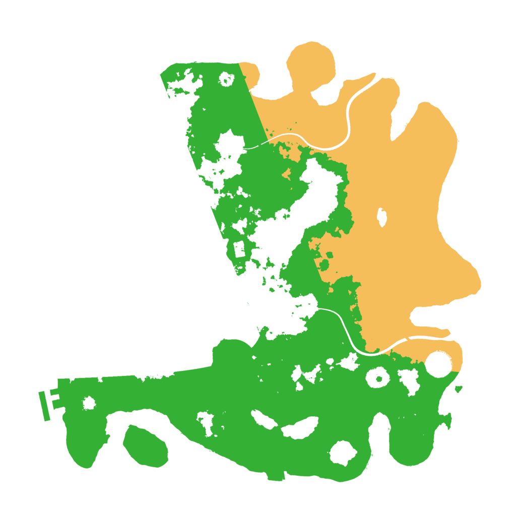 Biome Rust Map: Procedural Map, Size: 3500, Seed: 64274681