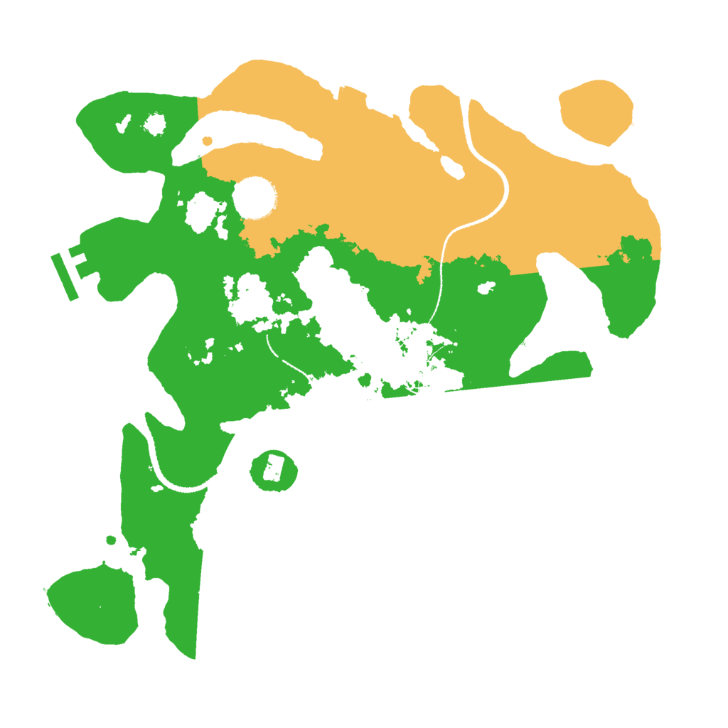 Biome Rust Map: Procedural Map, Size: 3000, Seed: 593541848