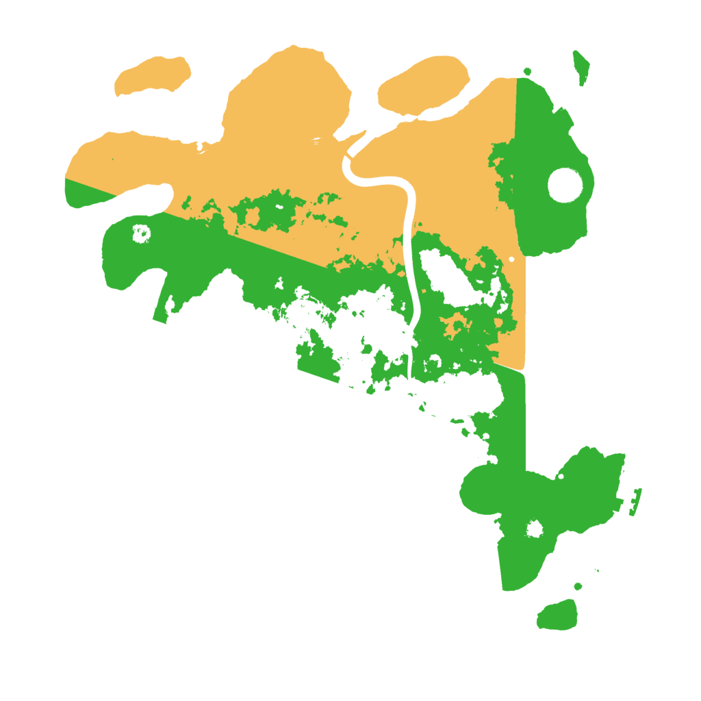 Biome Rust Map: Procedural Map, Size: 3700, Seed: 256685061