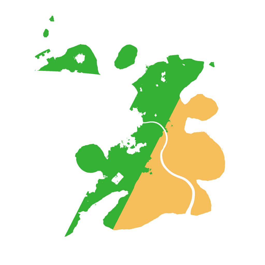 Biome Rust Map: Procedural Map, Size: 2500, Seed: 1123774964