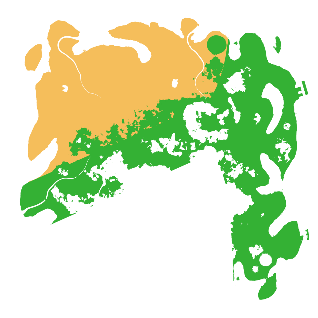 Biome Rust Map: Procedural Map, Size: 4500, Seed: 620601349